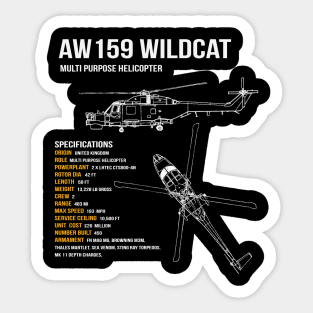 AW159 Wildcat Helicopter Sticker